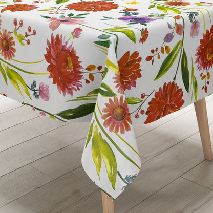 abwaschbare Wachstuch tischdecke bunte blüten blumen eckig rund oval kaufen kevkus