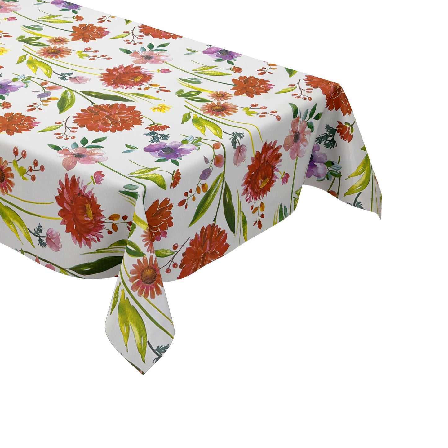 abwaschbare Wachstuch tischdecke bunte blüten blumen eckig rund oval kaufen kevkus