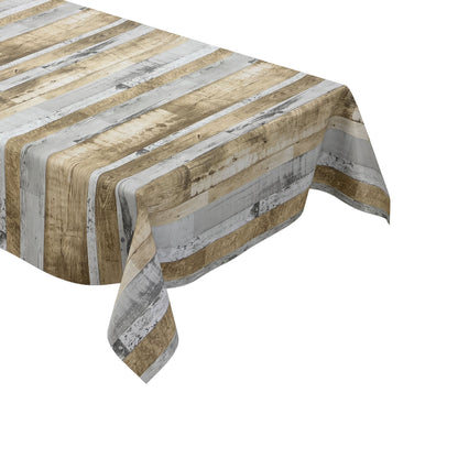 Wachstuchtischdecke PVC Holz Dielen Ski eckig rund oval kaufen kevkus