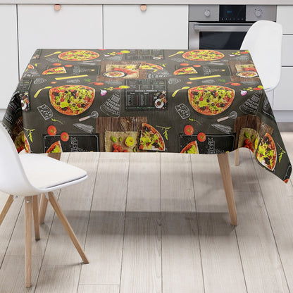 abwaschbare Wachstucht Tischdecke geprägt Pizza eckig rund oval kaufen