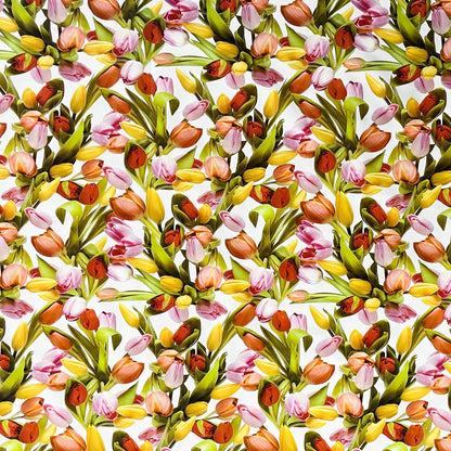 Wachstuch Tischdecke Frühjahr Tulpen