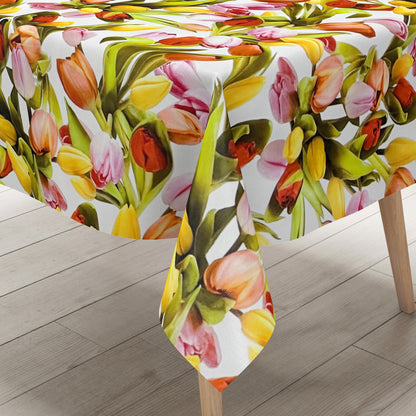 Wachstuch Tischdecke Frühjahr Tulpen