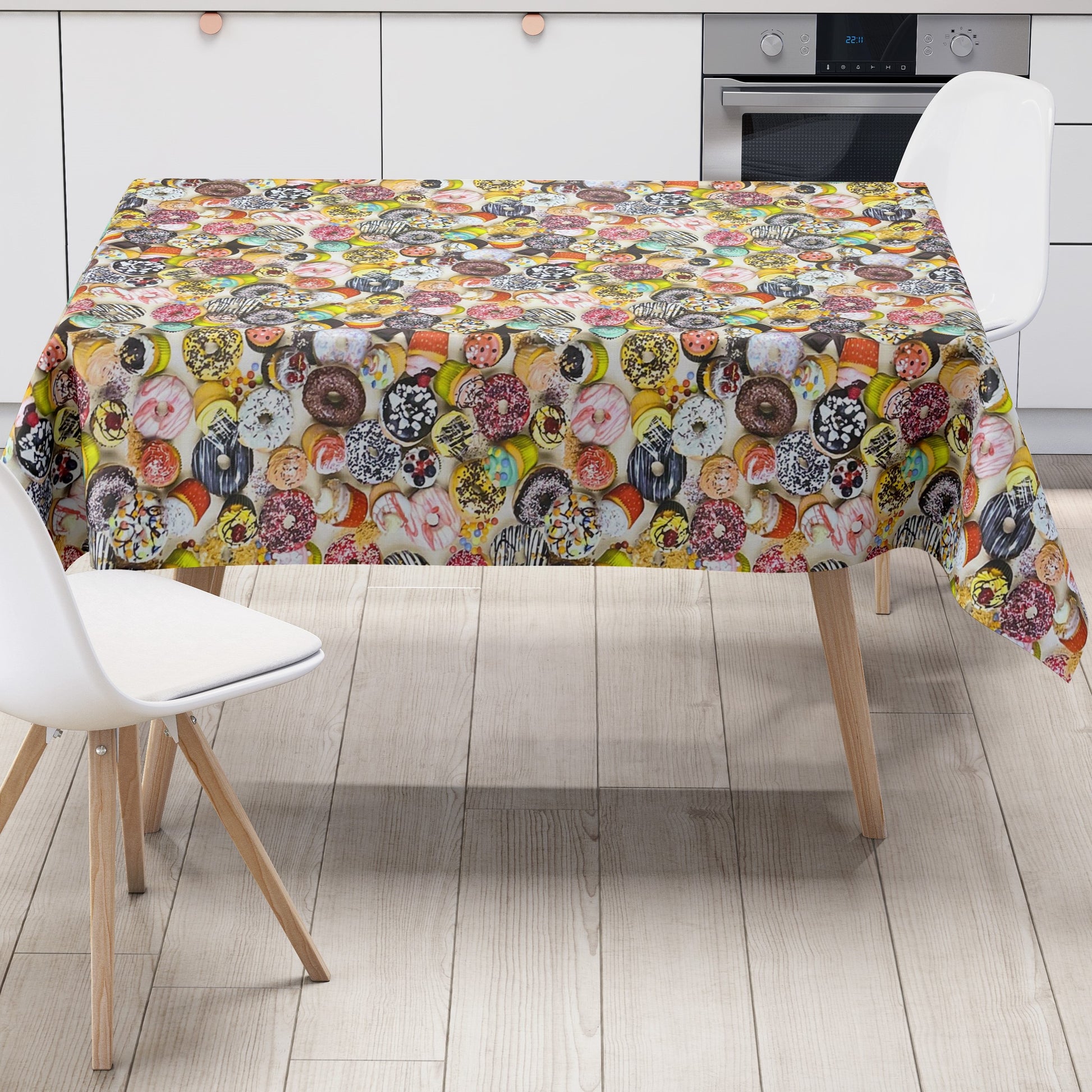 Wachstuch Tischdecke Muffin Donut Muffin Küche 