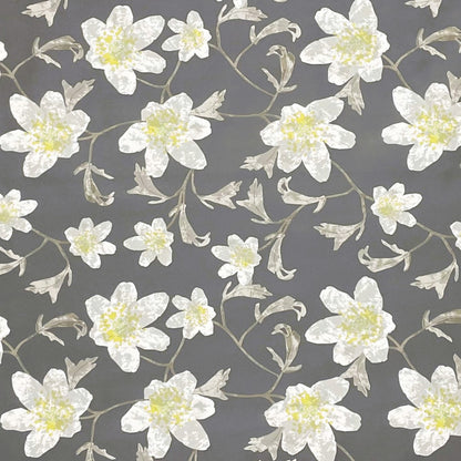wachstuchshop24pro.com Wachtuchtischdecke Blumen Blüten Sommer grau