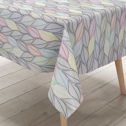 Wachstuchtischdecke eckig rund oval Blätter Laub Herbst