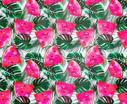 Wachstuch Tischdecke eckig rund oval Dschungel Melone