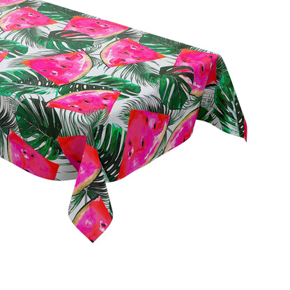 Wachstuch Tischdecke eckig rund oval Dschungel Melone