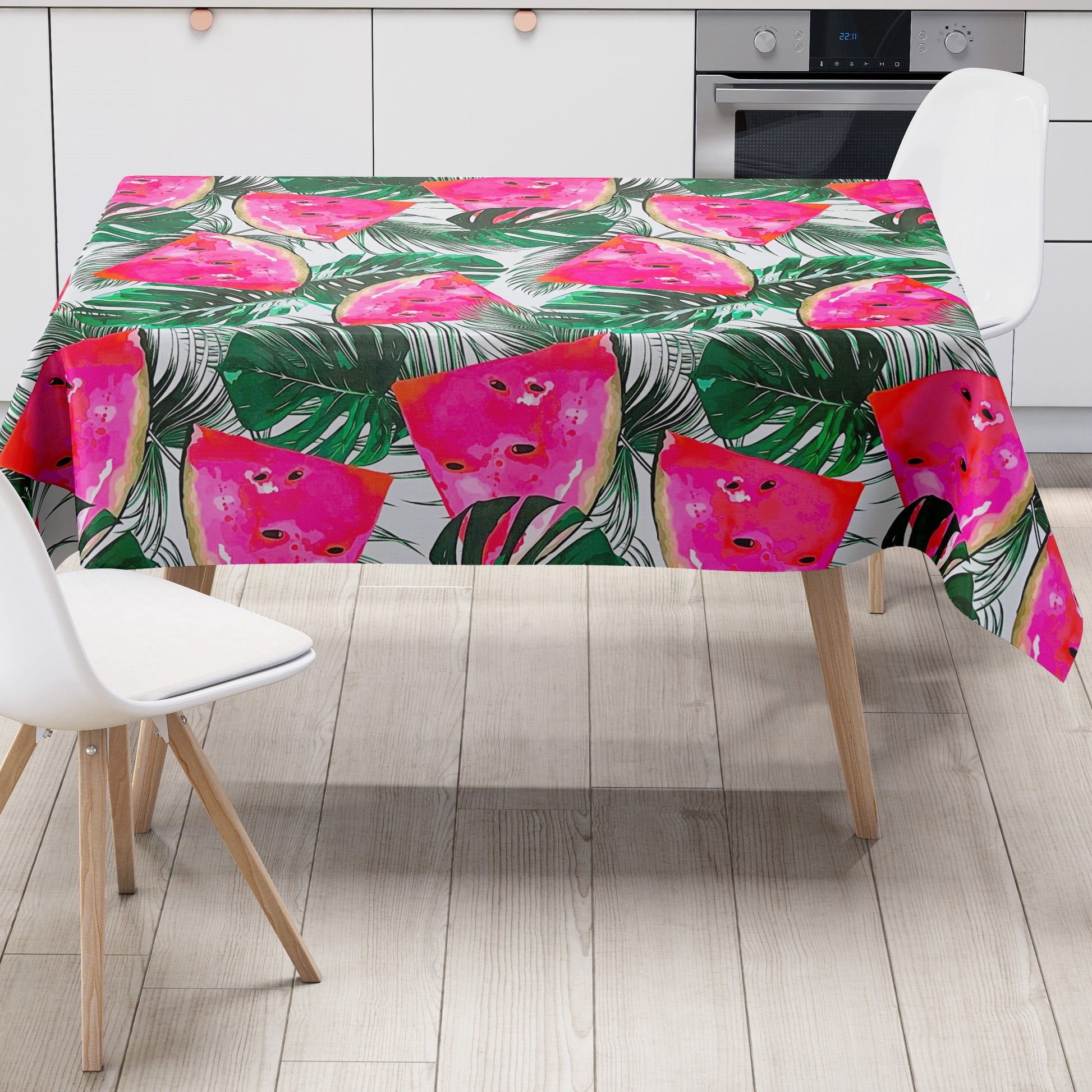Wachstuch Tischdecke eckig rund oval Dschungel Melone