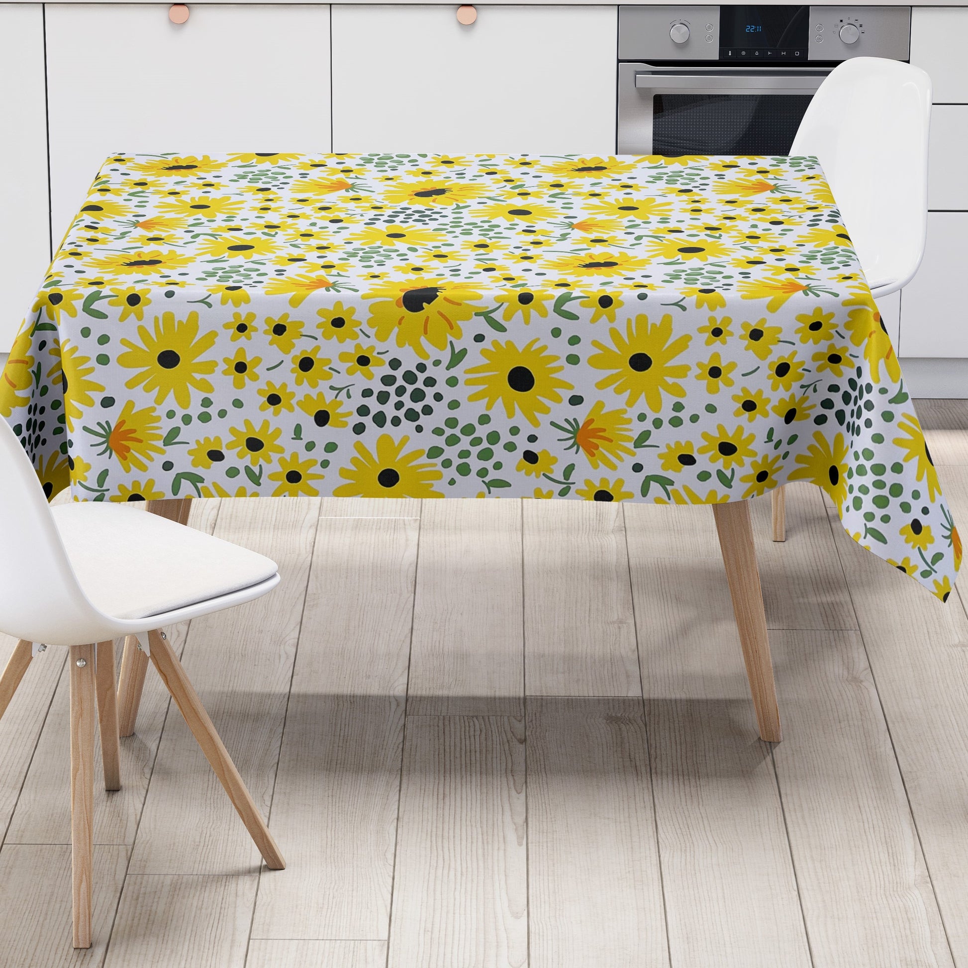 Wachstuchtischdecke Sonnenblumen Blüten Sommer kevkus eckig rund oval kaufen