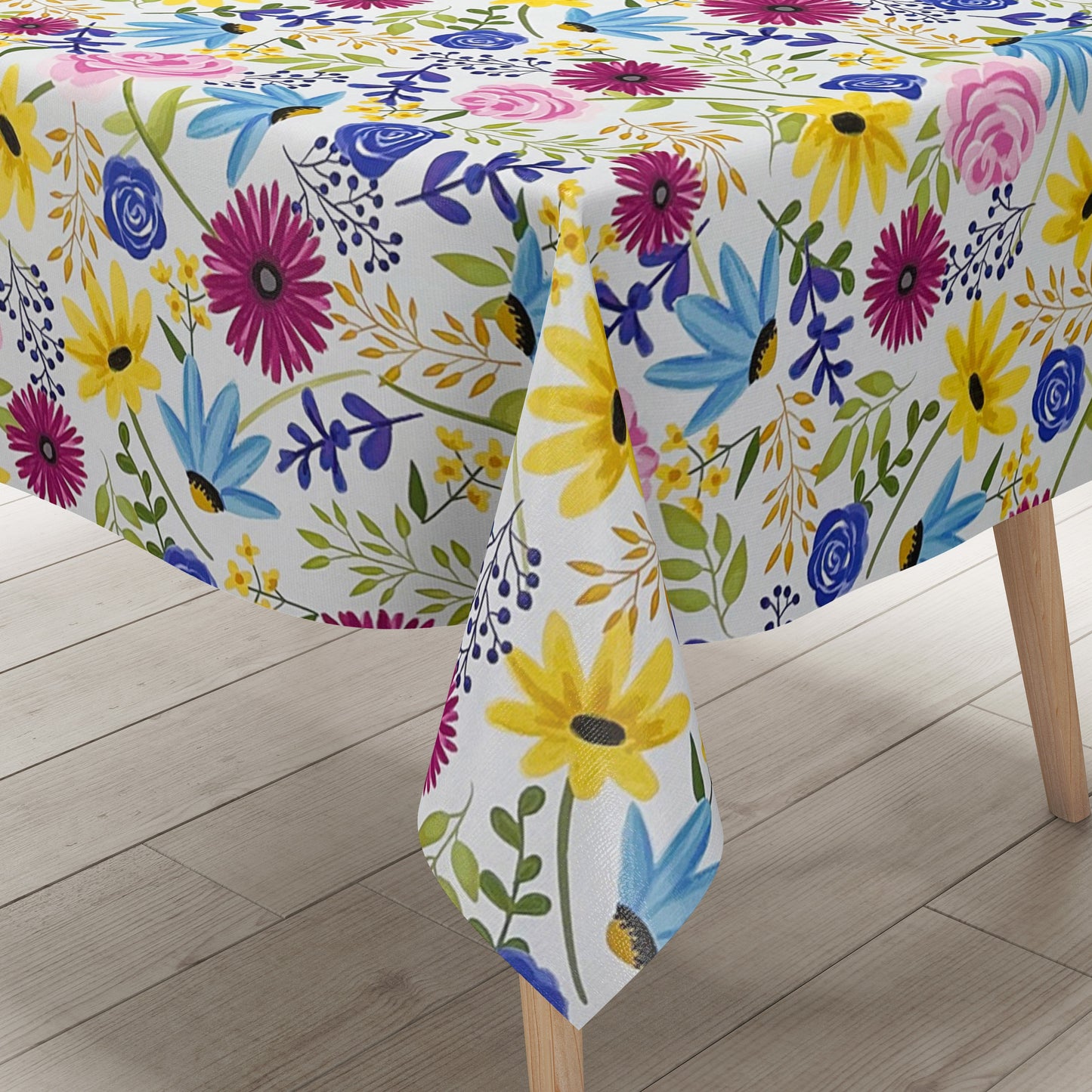 abwaschbare PVC Wachstuchtischdcke eckig rund oval kevkus blumen Dschungel Sommer Frühjahr
