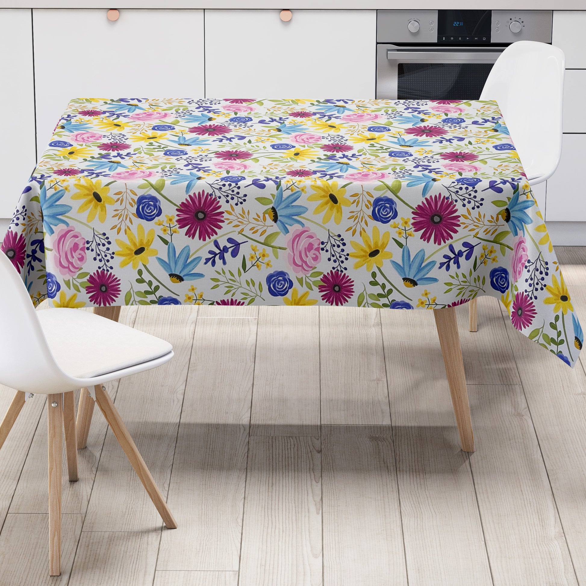 abwaschbare PVC Wachstuchtischdcke eckig rund oval kevkus blumen Dschungel Sommer Frühjahr