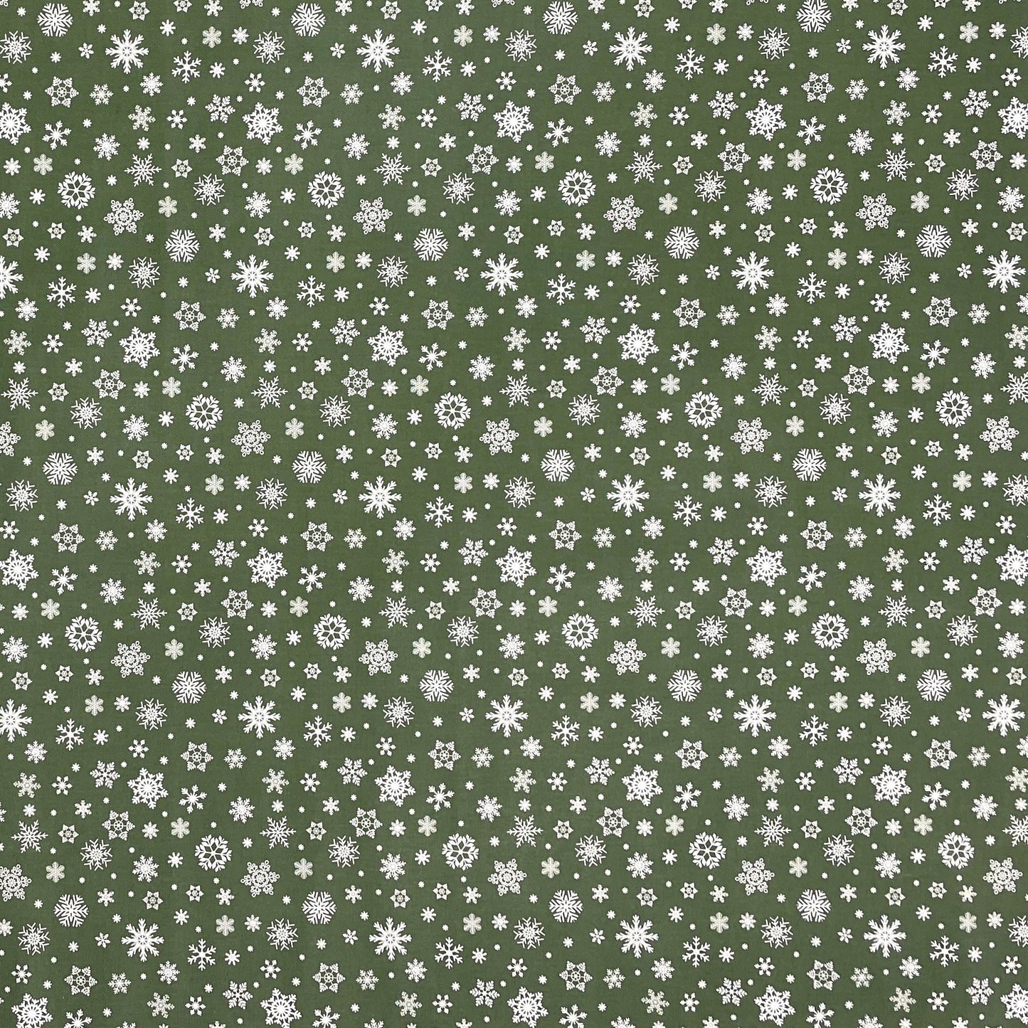 Oilcloth tablecloth embossed Christmas P1096-4 snowflakes on green square round oval