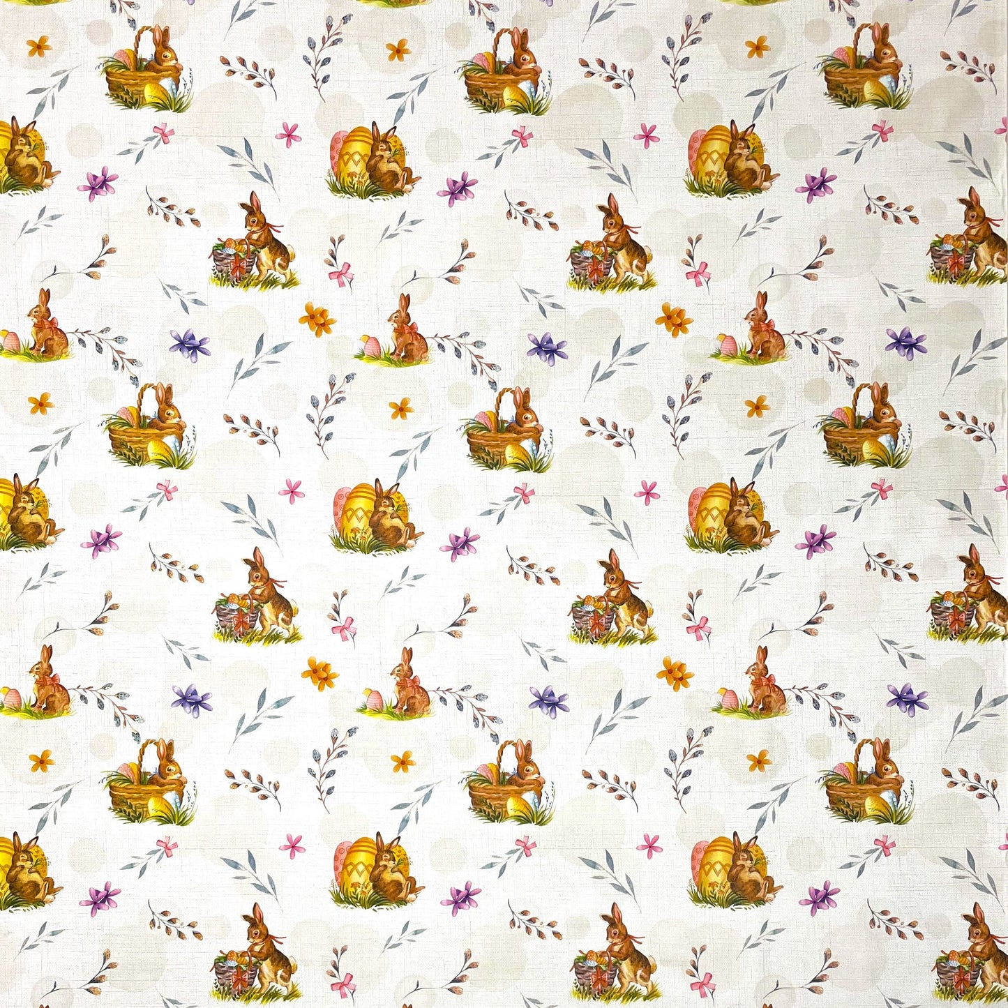 Wachstuch Tischdecke geprägt P1150-1 Ostern Osterhase Osterei eckig rund oval