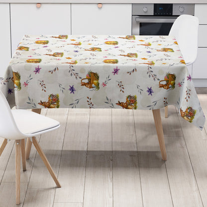Wachstuch Tischdecke geprägt P1150-1 Ostern Osterhase Osterei eckig rund oval