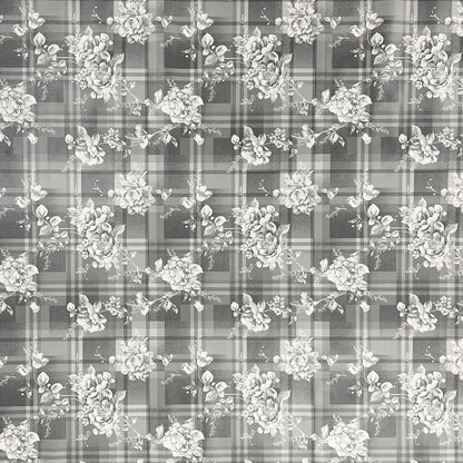 Wachstuch Tischdecke Rosen kariert