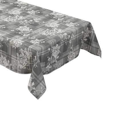 Wachstuch Tischdecke Rosen kariert