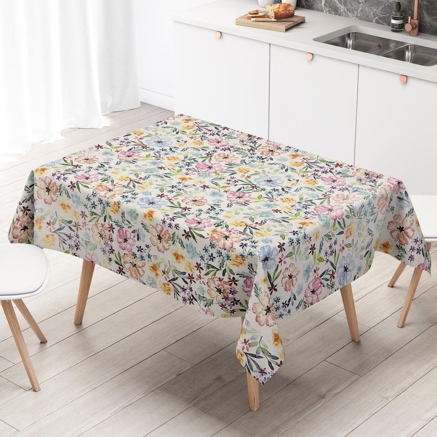 Wachstuch Tischdecke P1192-1 Sommer Blumenwiese abwaschbar eckig rund oval