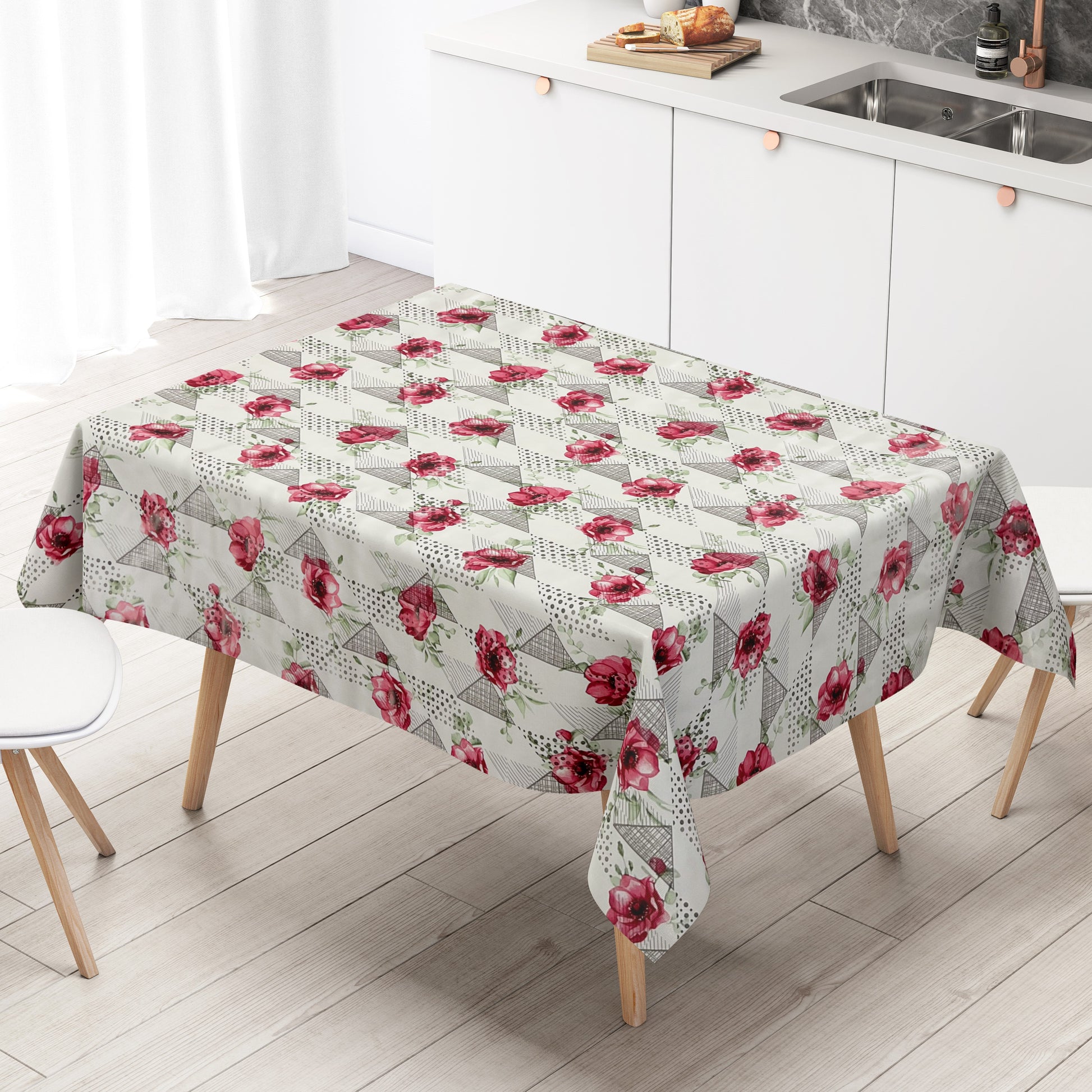 Wachstuch Tischdecke Rosen