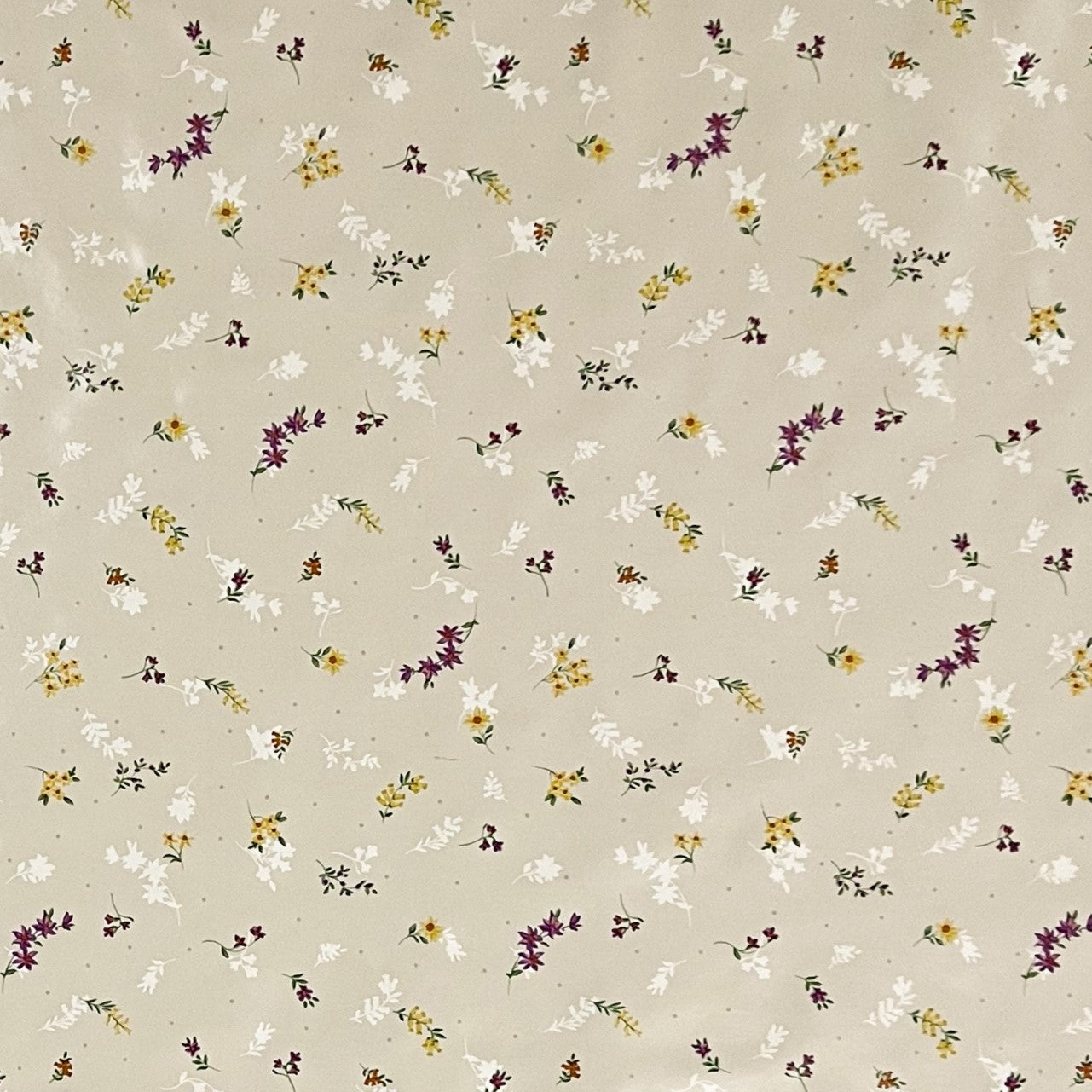 Wachstuch Tischdecke beige