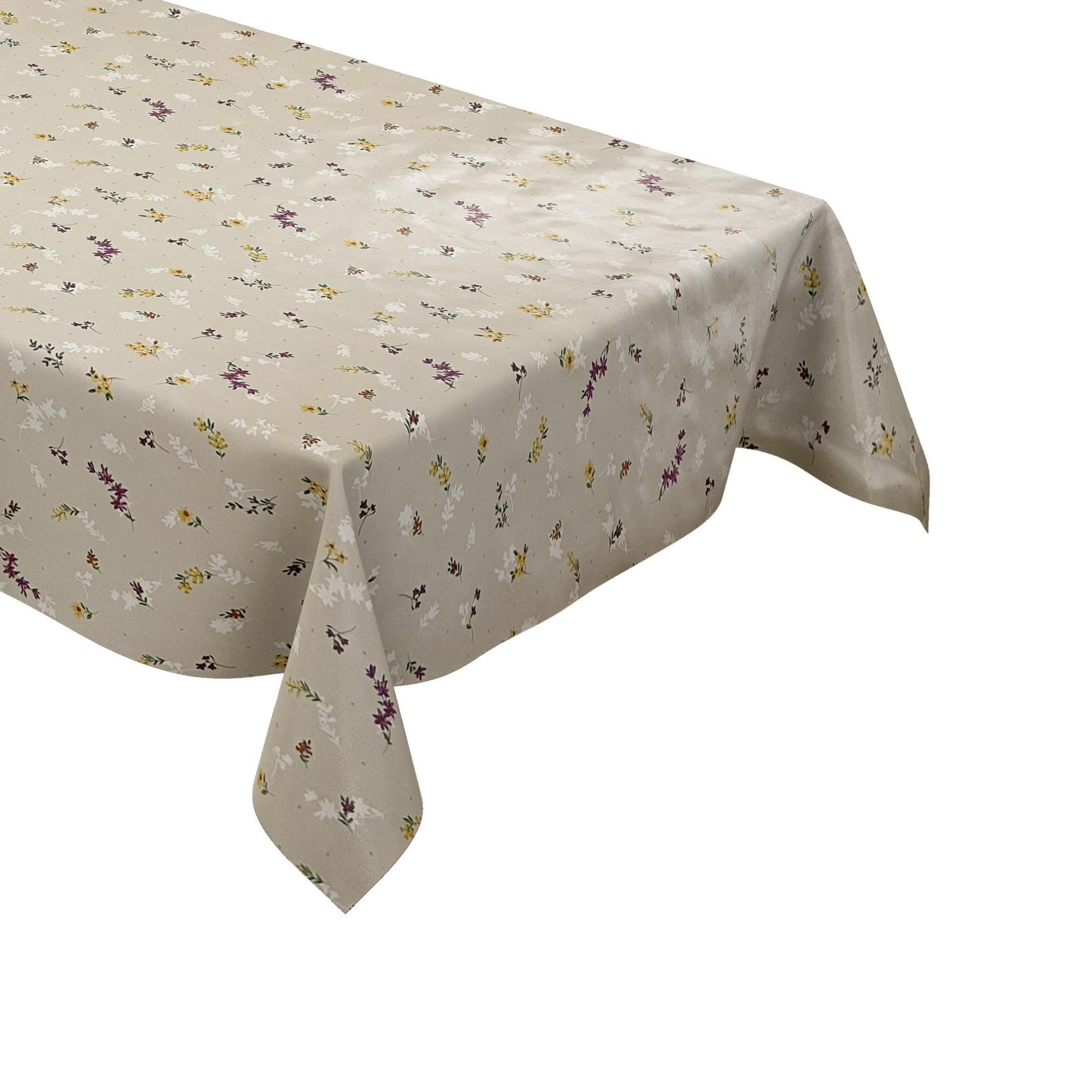 Wachstuch Tischdecke beige