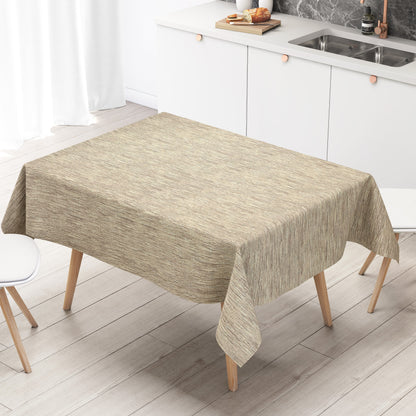 Wachstuch Tischdecke geprägt P733-11 Leinenstruktur beige creme eckig rund oval