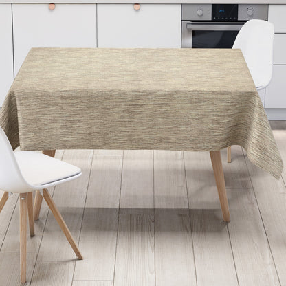 Wachstuch Tischdecke geprägt P733-11 Leinenstruktur beige creme eckig rund oval