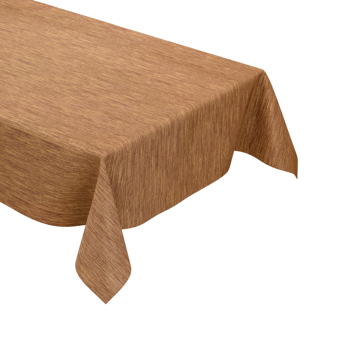 Wachstuch Tischdecke geprägt P733-6 Leinenstruktur orange terracotta eckig rund oval