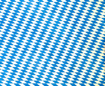 Nappe en toile cirée P8074-1 Bavarois losange bleu blanc carré rond ovale