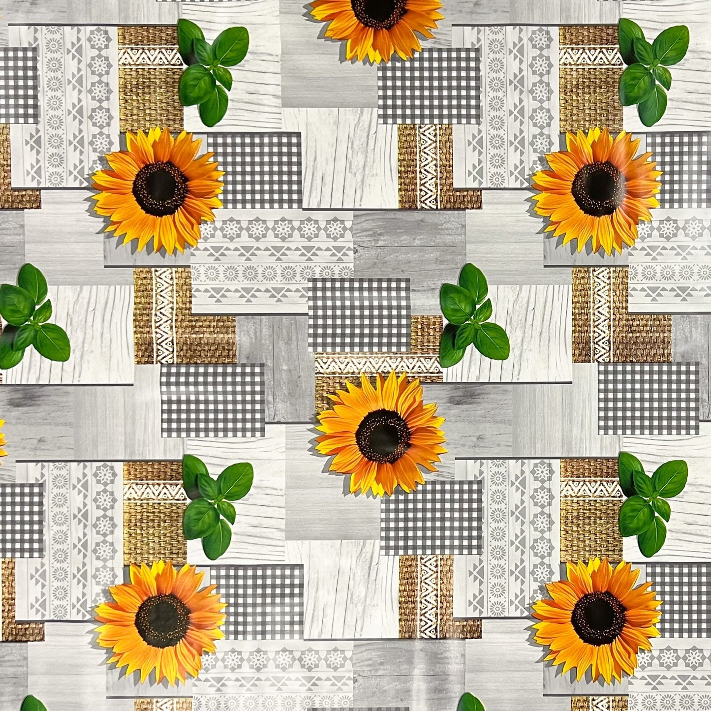 Wachstuch Tischdecke Sonnenblumen