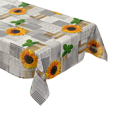 Wachstuch Tischdecke Sonnenblumen