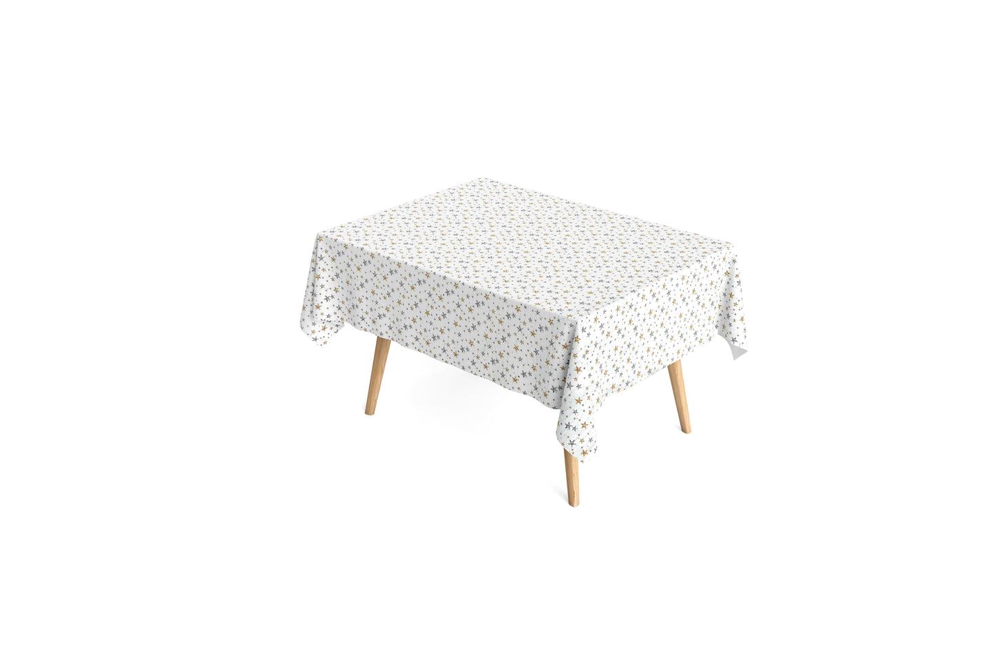textile tablecloth jacquard coated cotton Christmas STELES 60472 stars square round oval