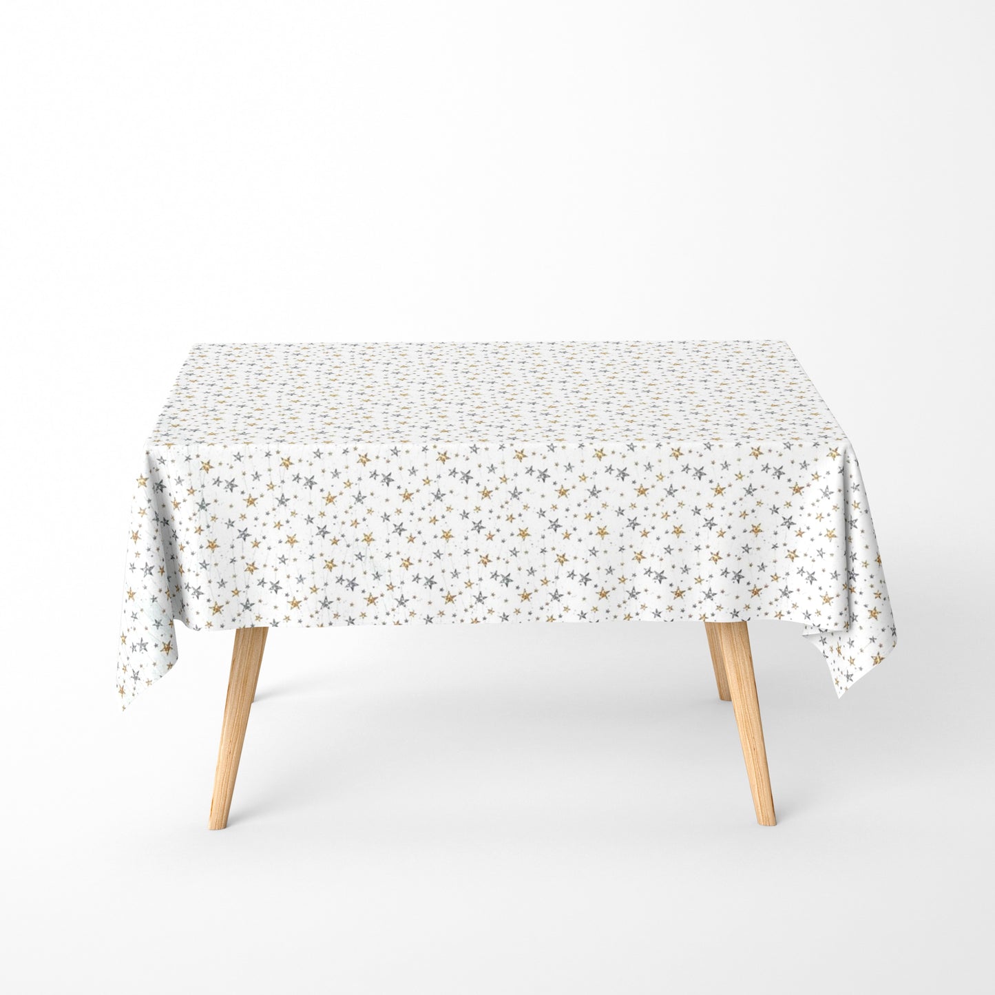 textile tablecloth jacquard coated cotton Christmas STELES 60472 stars square round oval