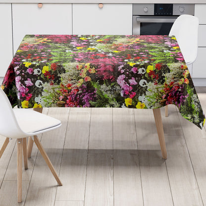 KEVKUS Wachstuch Tischdecke W270 Blumenwiese Stiefmütterchen eckig rund oval