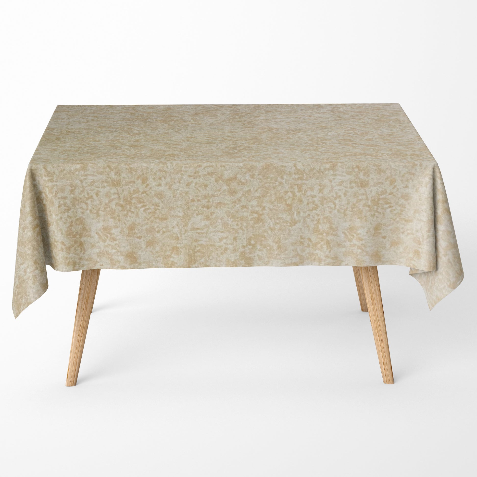 Textile Tischdecke Baumwolle beige marmor