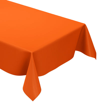 Wachstuchtischdecke Tischdecke einfarbig orange uni eckig rund oval kaufen wachstuchshop24pro.com