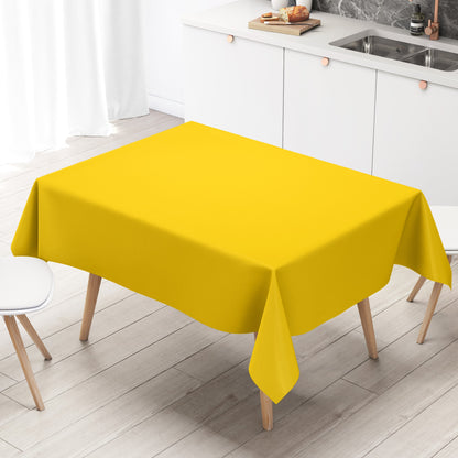 Nappe en toile cirée uni 109 jaune unie carrée ronde ovale