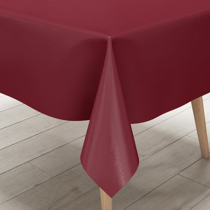 Nappe en toile cirée uni 209 uni bordeaux rouge foncé uni rouge vin carré rond ovale