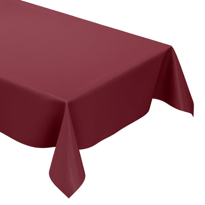 Nappe en toile cirée uni 209 uni bordeaux rouge foncé uni rouge vin carré rond ovale