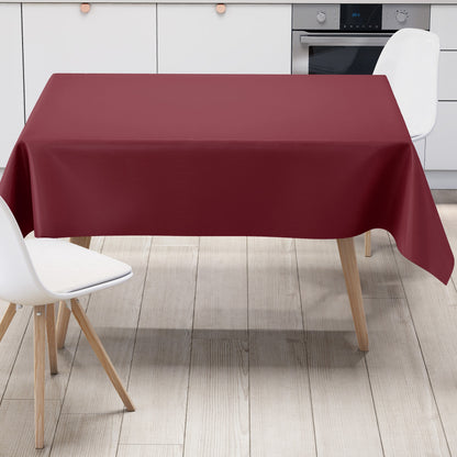Nappe en toile cirée uni 209 uni bordeaux rouge foncé uni rouge vin carré rond ovale