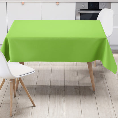 Nappe en toile cirée uni 375 unie vert clair carrée ronde ovale