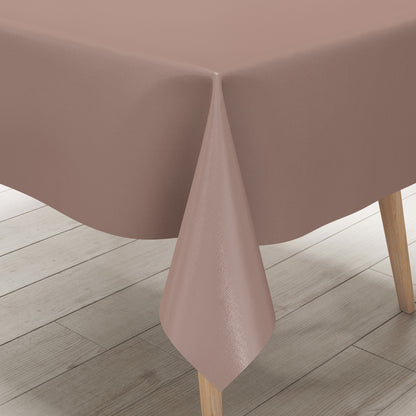 Nappe en toile cirée uni 4725 unie marron clair carrée ronde ovale