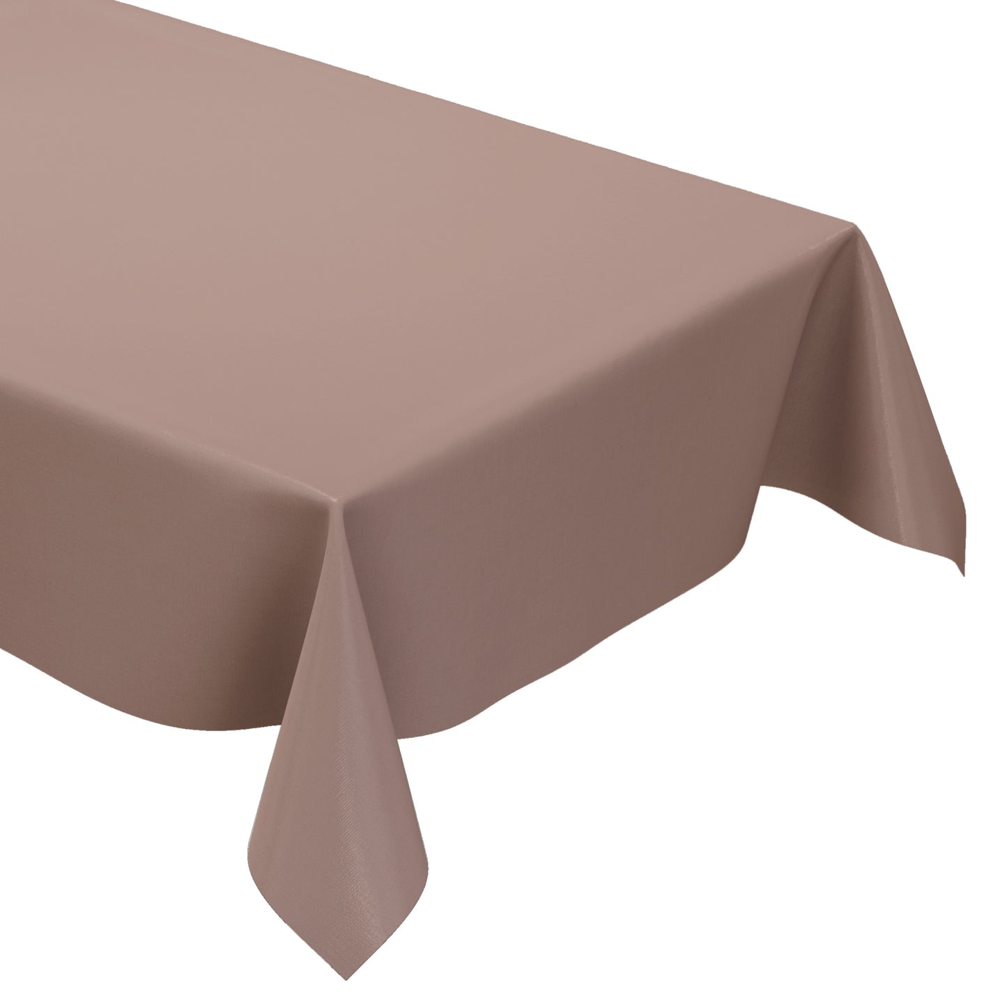 Nappe en toile cirée uni 4725 unie marron clair carrée ronde ovale