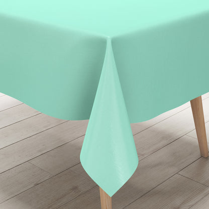 Nappe en toile cirée uni 6027 unie couleurs unies vert menthe carrée ronde ovale