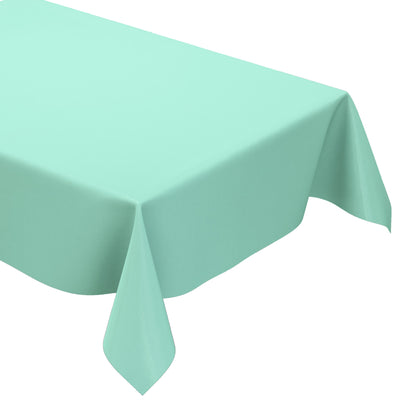 Nappe en toile cirée uni 6027 unie couleurs unies vert menthe carrée ronde ovale