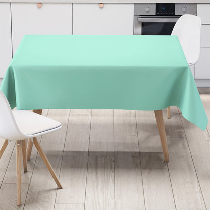 abwaschbare Wachstuch Tischdecke uni  minze mintgrün  einfarbig Rollenware Meterware