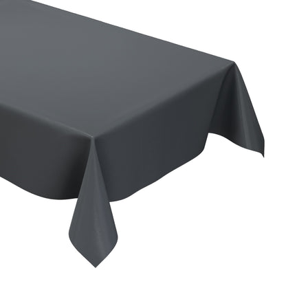 abwaschbare Wachstuch Tischdecke uni  anthrazit grau einfarbig Rollenware Meterware