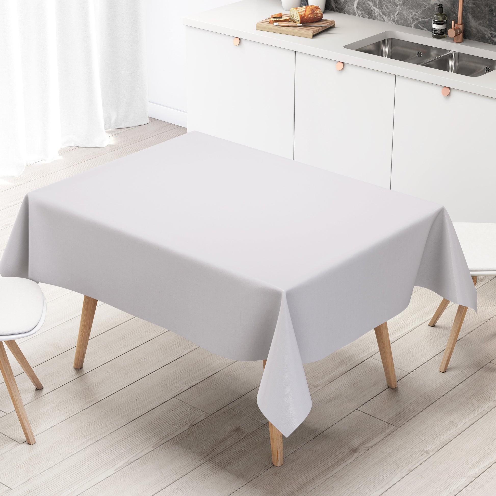 Wachstuchrolle Meterware Rollenware uni 0 weiß einfarbig unifarben